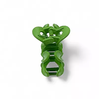 Green Mini Flower Hair Claw Clips