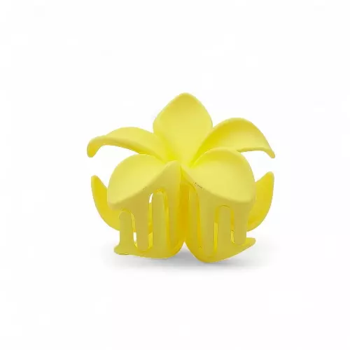 Yellow Flower Hair Claw Clip - Jumbo Floral Hair Accessory