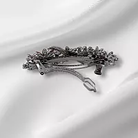 Elegant Multicolor Rhinestone French Barrette for Women | Hair Clip