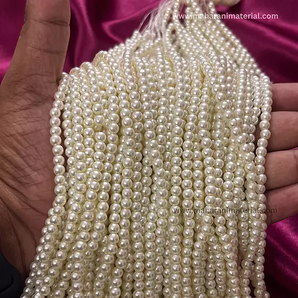 Glass Moti 5mm Round