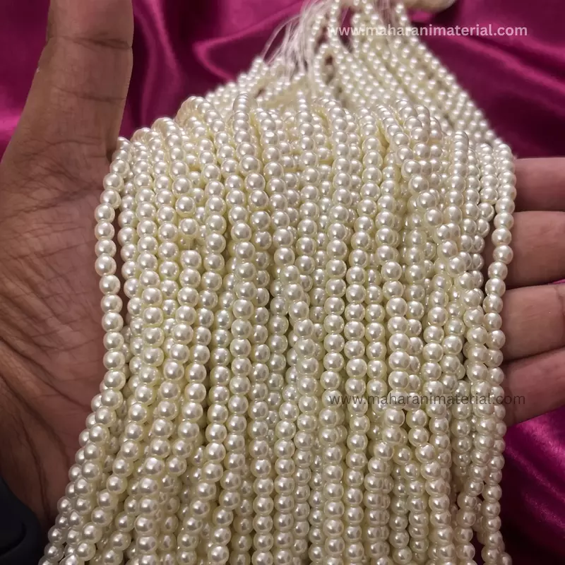 Glass Moti 5mm Round