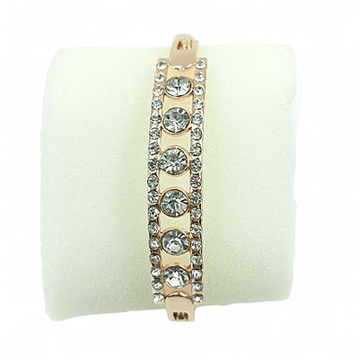 White Renos Rose Gold Women’s Watch & Crystal Bangle Gift Set