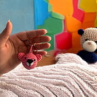 Crochet Teddy Keychain