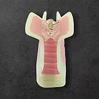 Pastel Yellow & Pink Swirl Claw Clip | Large Glitter Hair Clip for Thick Hair