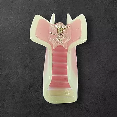 Pastel Yellow & Pink Swirl Claw Clip | Large Glitter Hair Clip for Thick Hair