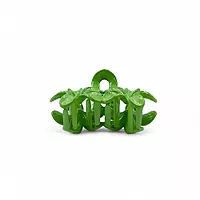 Green Mini Flower Hair Claw Clips