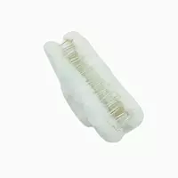 Plush Faux Fur Hair Claw Clip - Vibrant White Hair Clamp