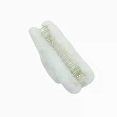 Plush Faux Fur Hair Claw Clip - Vibrant White Hair Clamp