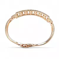 White Renos Rose Gold Women’s Watch & Crystal Bangle Gift Set