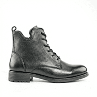 La Madins Black Lace-Up Boots