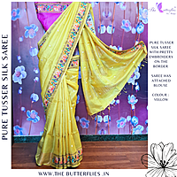 PURE TUSSER SILK SAREE YBRSTSK24417