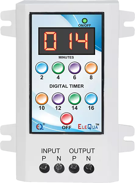 2,4,6,8... Minutes Timer Switch for Geyser, Heater, Oven Water Motor Pump ( up to 2 HP)