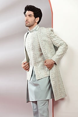 Designer Rich Greenish Indowestern Designer Rich Greenish Indowestern