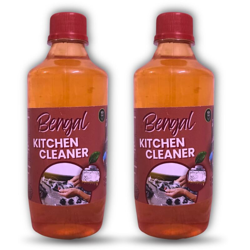 Bengal Kitchen Cleaner Pack of 2 (2x500ml) | Strong Degreaser for Oil, Grease & Stain Removal