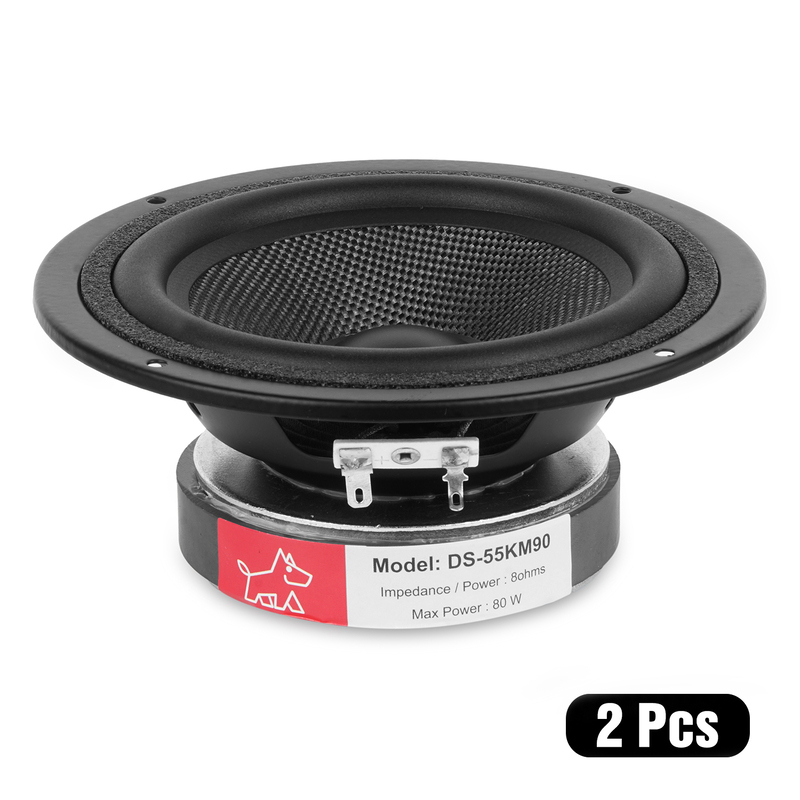 DS-55KM90 Mid range 5.25" Kevlar cone 8Ohms 50 Watts (2 Pcs) DS-55KM90 Mid range 5.25" Kevlar cone 8Ohms 50 Watts (2 Pcs)