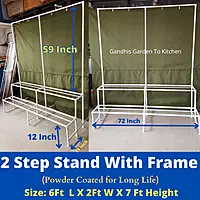 6 feet Two step Garden Stand with Frame Detachable Type Size in Inches 72(L)X23W) X64(H)
