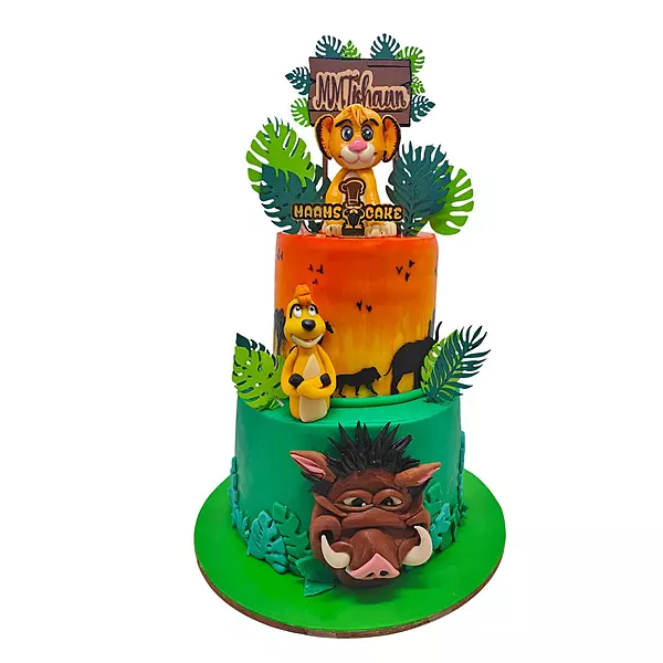 2 Tier Lion Safari Theme