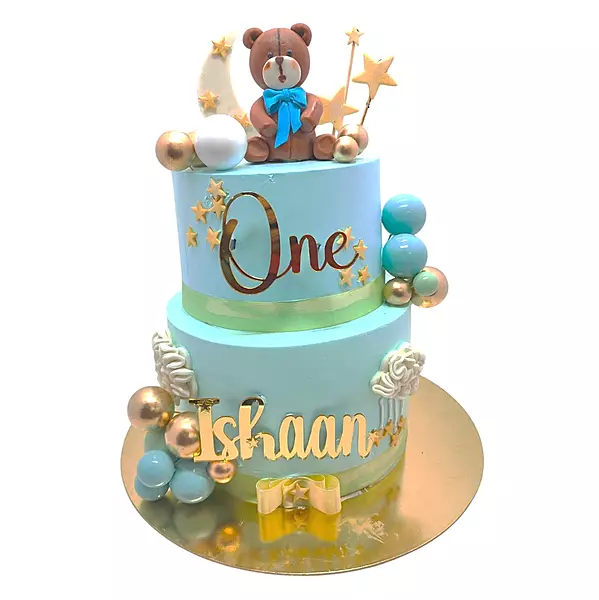 2 Tier Teddy And Moon Theme