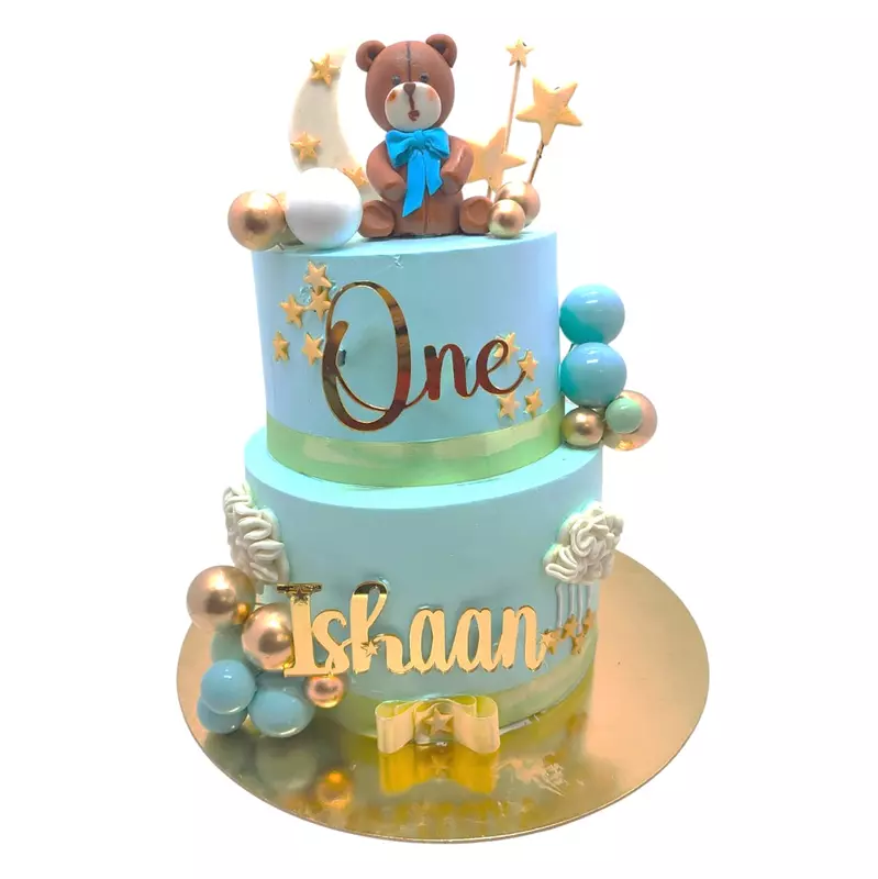 2 Tier Teddy And Moon Theme