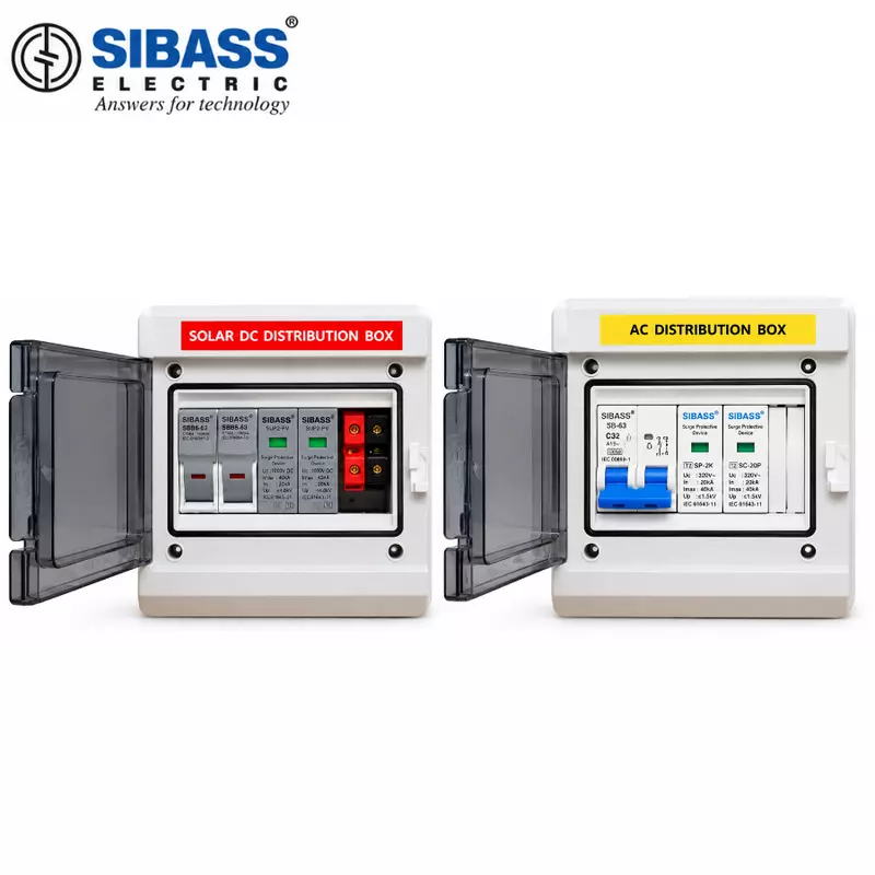 Sibass ACDB + DCDB Combo WaterShield IP65 Weatherproof – 1-Phase (Upto 5kW)