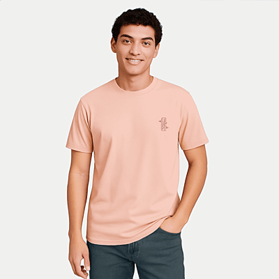Churrpi Plain T-shirt For Men | Light Pink