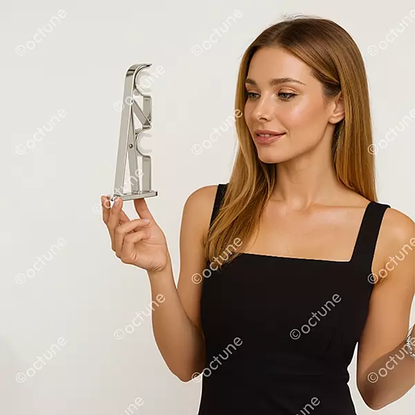 Octune Double Curtain Rod Support | SS