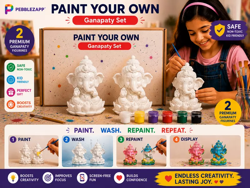 Reusable Ganapathy DIY Painting Kit - Set of 2
