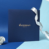 Waterman Gift Set - Allure Deluxe Pink "Fine" Fountain Pen with Waterman Blue Notebook