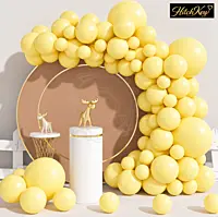 Pastel Yellow Balloons Kit - 80 Pcs