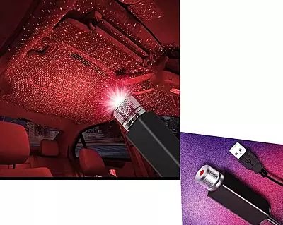 USB Star Night Car Ceiling Projector Laser Lights (Pack of 2 : Color of Black) USB Star Night Car Ceiling Projector Laser Lights (Pack of 2 : Color of Black)