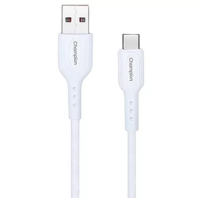 Champion USB A to Type-C 3Amp Data Sync & Fast Charging Cable PVC for all Android & USB Type-C Devices