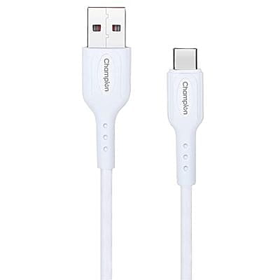 Champion USB A to Type-C 3Amp Data Sync & Fast Charging Cable PVC -1M