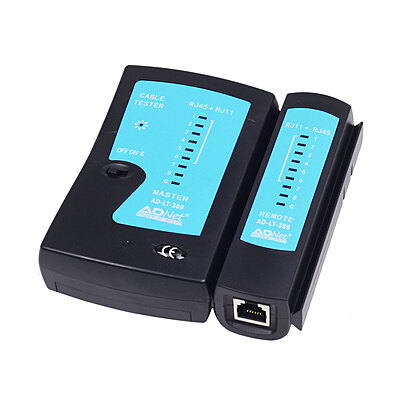 RJ45 and RJ11 Network LAN Cable Tester 9V Battery with LED Indicators RJ12 CAT5 CAT6 UTP Ethernet
