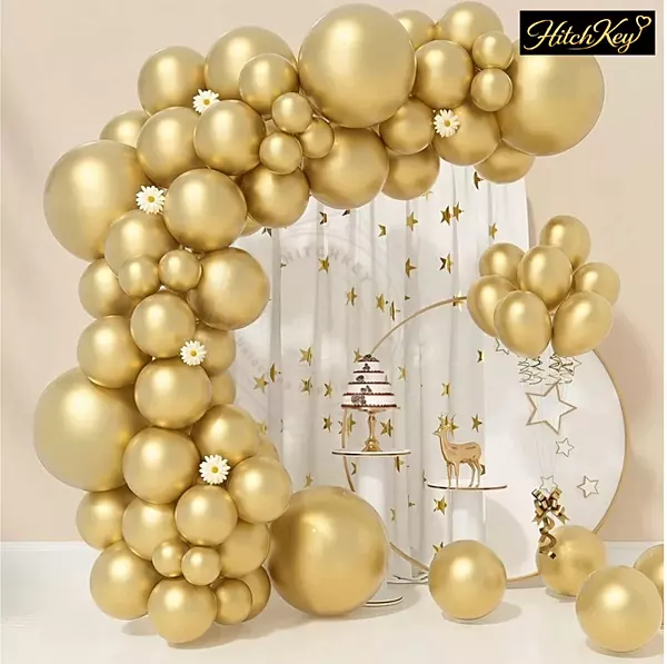Chrome Gold Balloons - Pack of 20