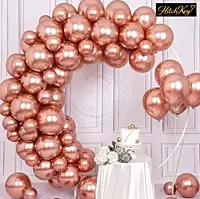 Chrome Rose Gold Balloons - Pack of 20