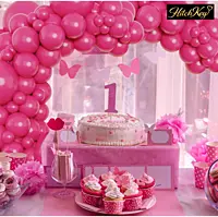 Metallic Pink Balloons Kit - 80 pcs