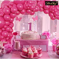 Metallic Pink Balloons Kit - 200 pcs