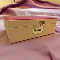 Bangle Box Holder Rexine Pink