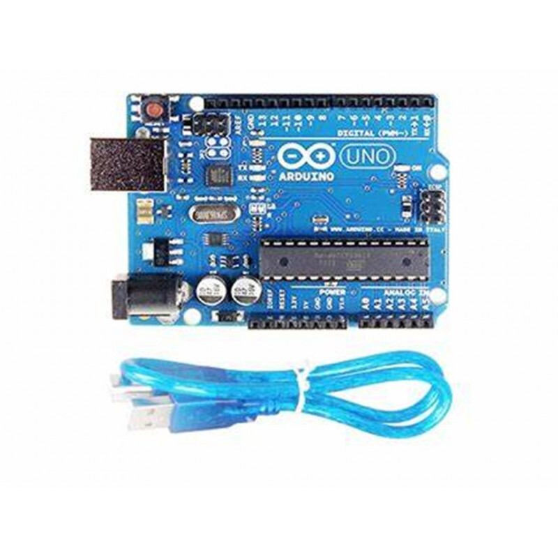 UNO R3 DIP Atmega 328P Board Compatible with Arduino | Development Board with USB Cable