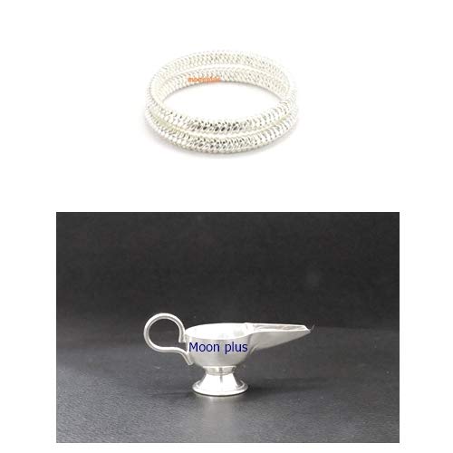 Sterling Silver Gift set for Baby (Anklets/kappu kolusu,Feeder)