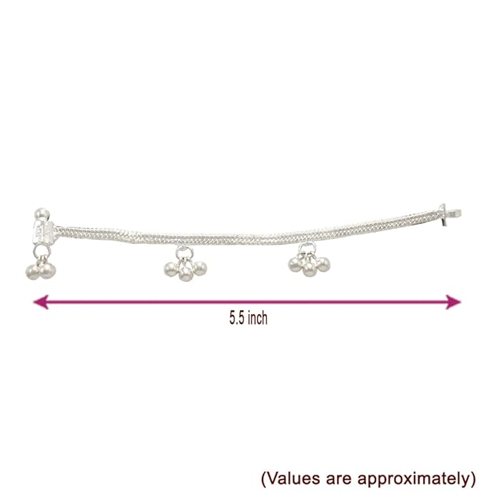 Sterling Silver Gift set for Born Babies(Anklet/Kolusu, Feeder/Paladai)