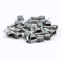 2.5 sq.mm Twin Insulated Ferrule (GREY) Pack of 10