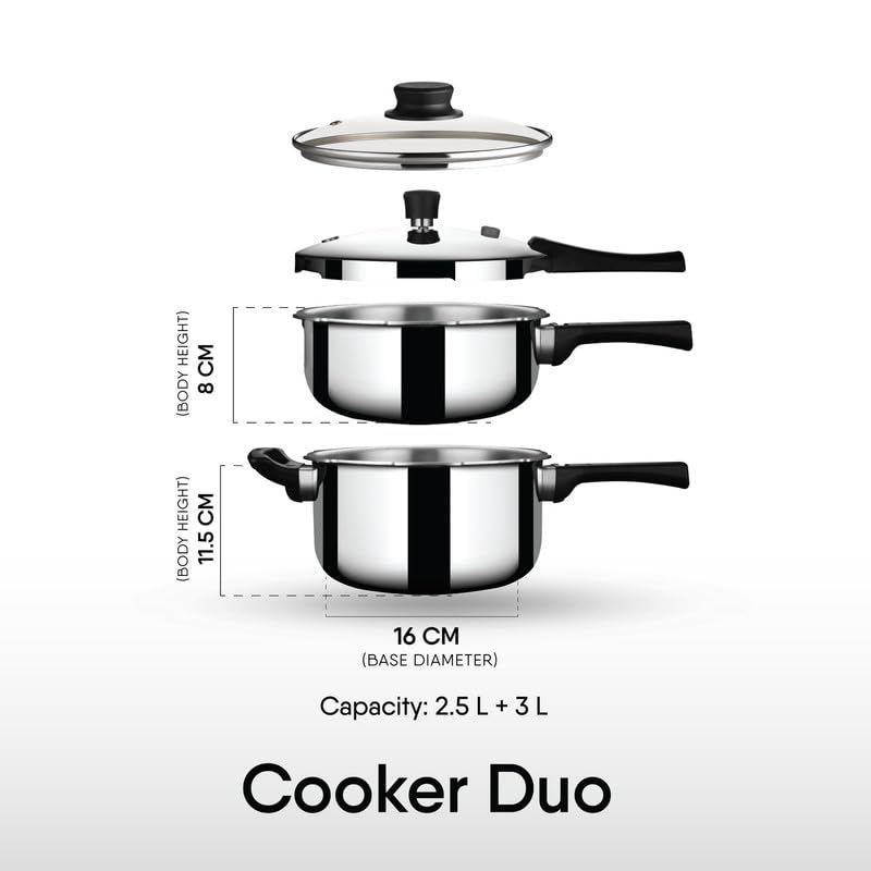 Stahl Xpress Triply Pressure Cooker Combo | Outer Lid