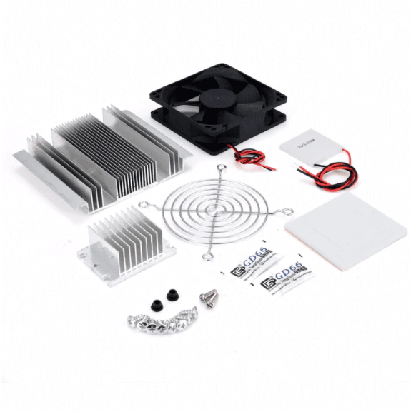 Thermoelectric Peltier Refrigeration Cooling System DIY Kit With TEC-12706 Peltier heatsink