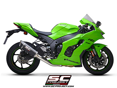 SC-Project SC1-R carbon fibre exhaust, with de-cat link pipe for Kawasaki ZX-10R 2021-2024 SC-Project SC1-R carbon fibre exhaust, with de-cat link pipe for Kawasaki ZX-10R 2021-2024