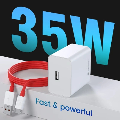 Portronics 35W Adapto 35A USB-A Fast Charging Adaptor with 1M Charging Cable, Support VOOC Charging/WARP Charging/Dash Charging/Quick Charging, Suitable for Oneplus,Samsung,Oppo,Realme,Mi (White) Portronics 35W Adapto 35A USB-A Fast Charging Adaptor with 1M Charging Cable, Support VOOC Charging/WARP Charging/Dash Charging/Quick Charging, Suitable for Oneplus,Samsung,Oppo,Realme,Mi (White)