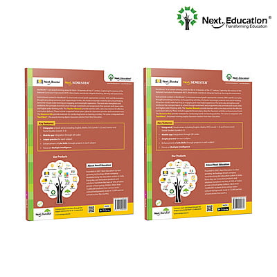 Next Semester class 3 /level 3 books combo of Maths + English + EVS Text book along with Workbook New Education Policy (NEP) Edition
