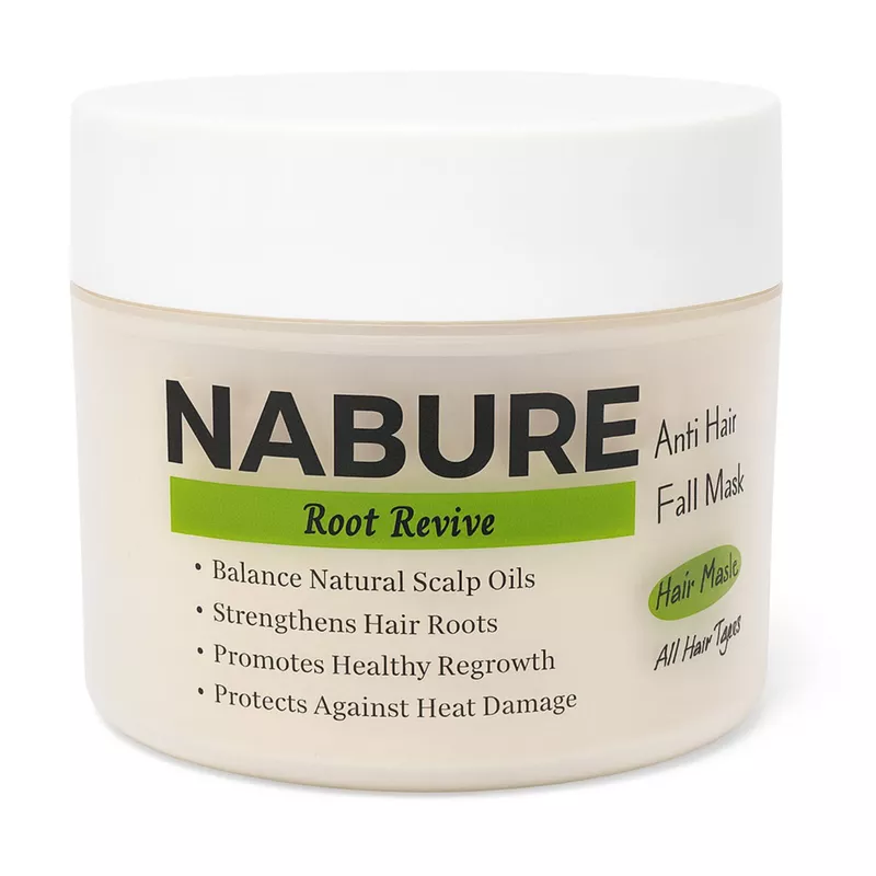 NABURE Root Revive Hair Care Ritual Combo – Hair Mask with Serum, Hair Oil & Powder Shampoo