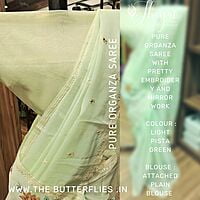 PURE ORGANZA SILK SAREE KCVSORZ22492