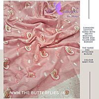 CHANDERI  COTTON SILK SAREE MLNSCDS22905